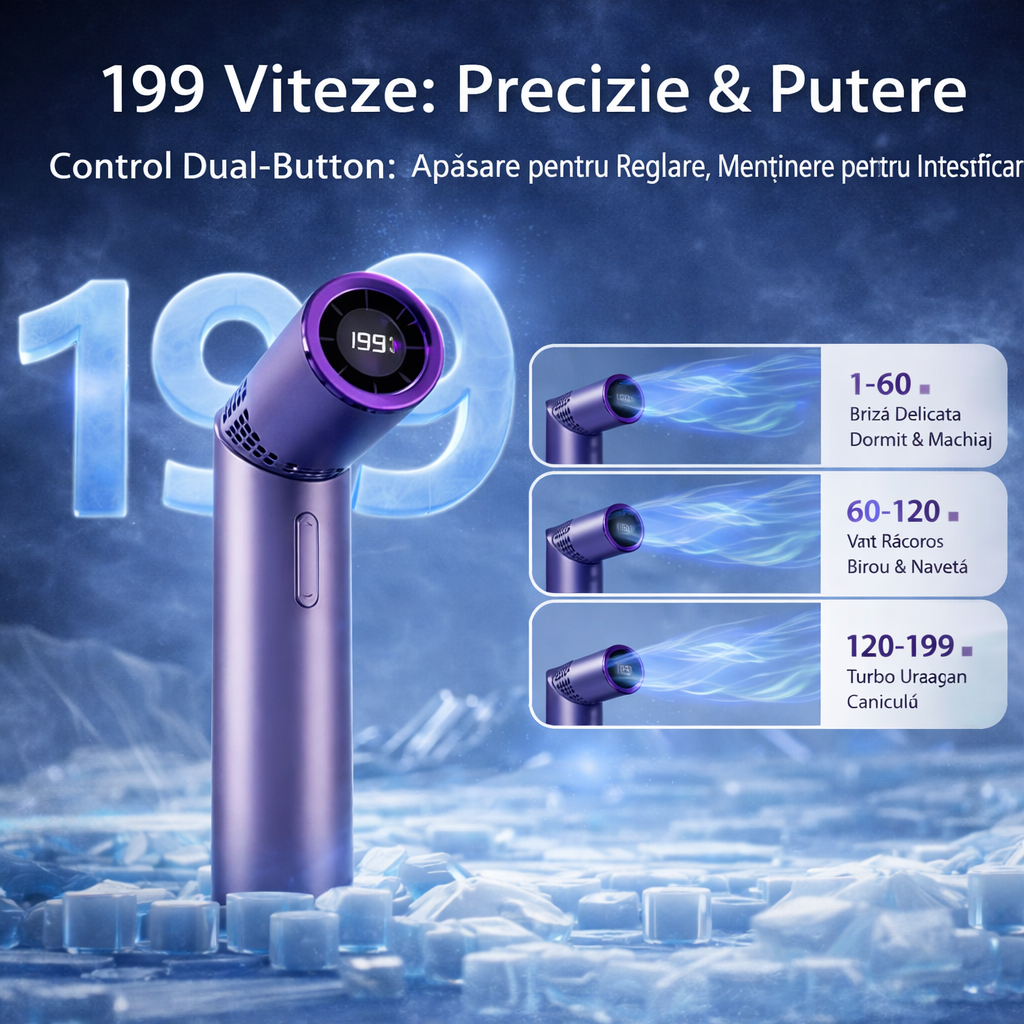 Mini Turbo Fan 199 Viteze – Putere Extremă