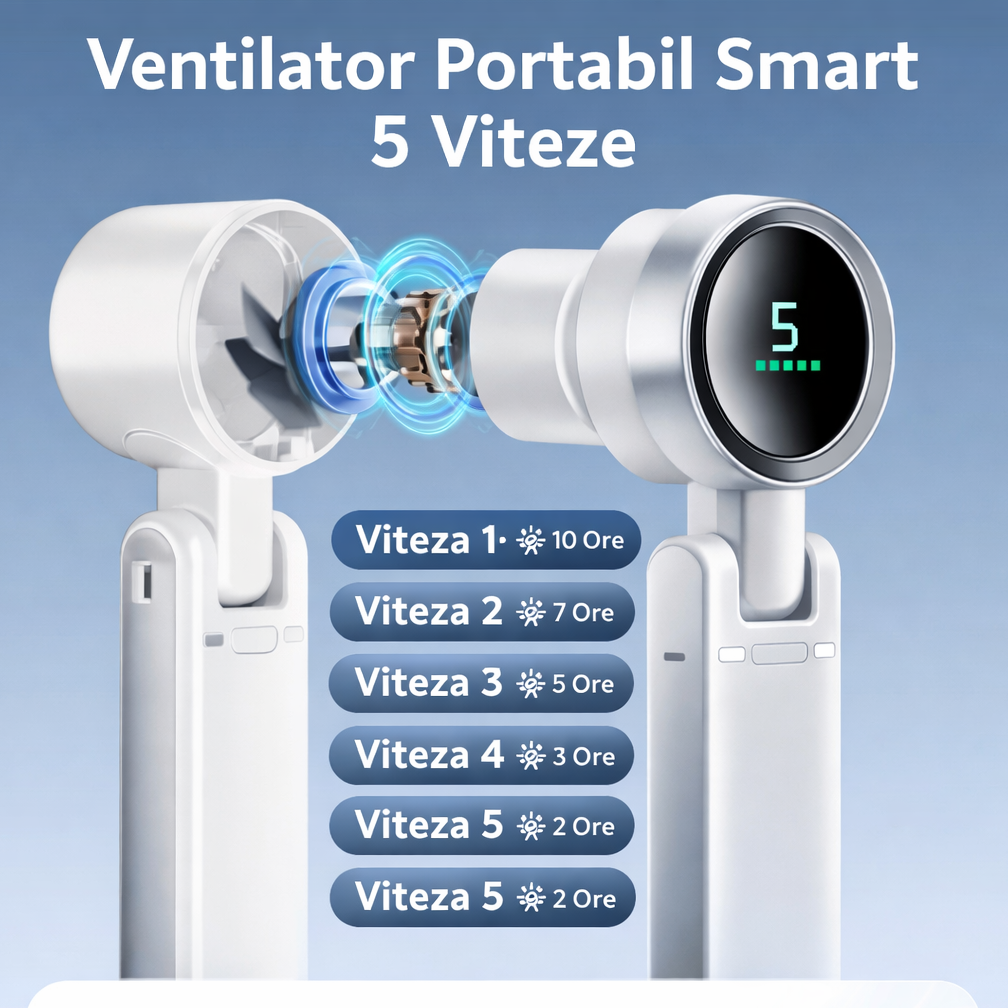 Mini Ventilator Turbo 3-în-1