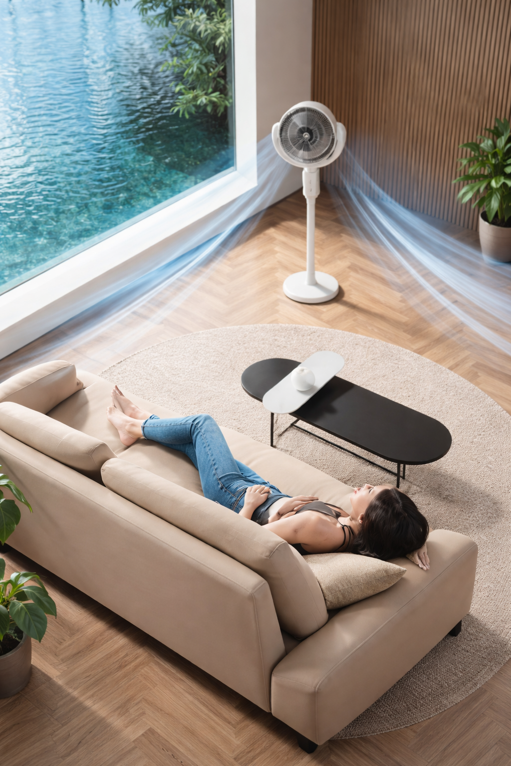 Ventilator Reglabil Puternic 5 Viteze