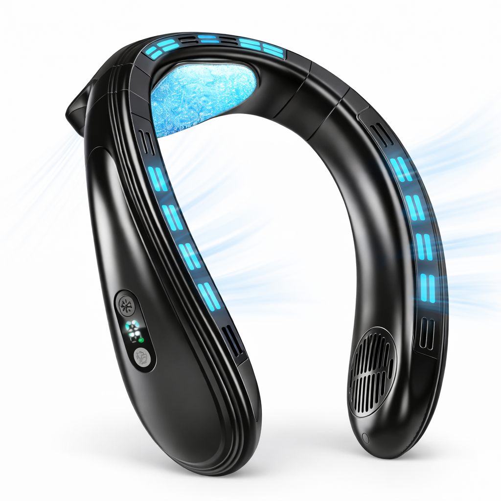 Ventilator Portabil pentru Gat cu Racire