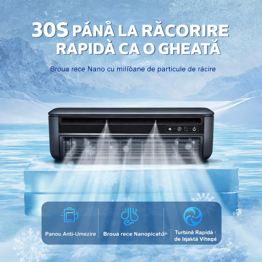 Ventilator Portabil 3-în-1 USB