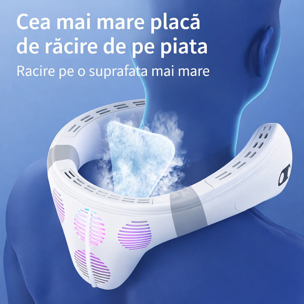 Ventilator Portabil pentru Gat cu Racire
