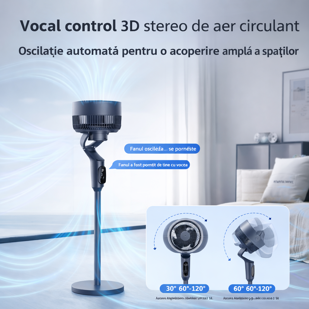 Ventilator Smart Profesional cu Control Vocal