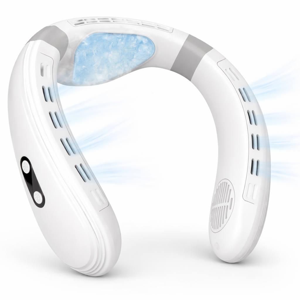 Ventilator Portabil pentru Gat cu Racire