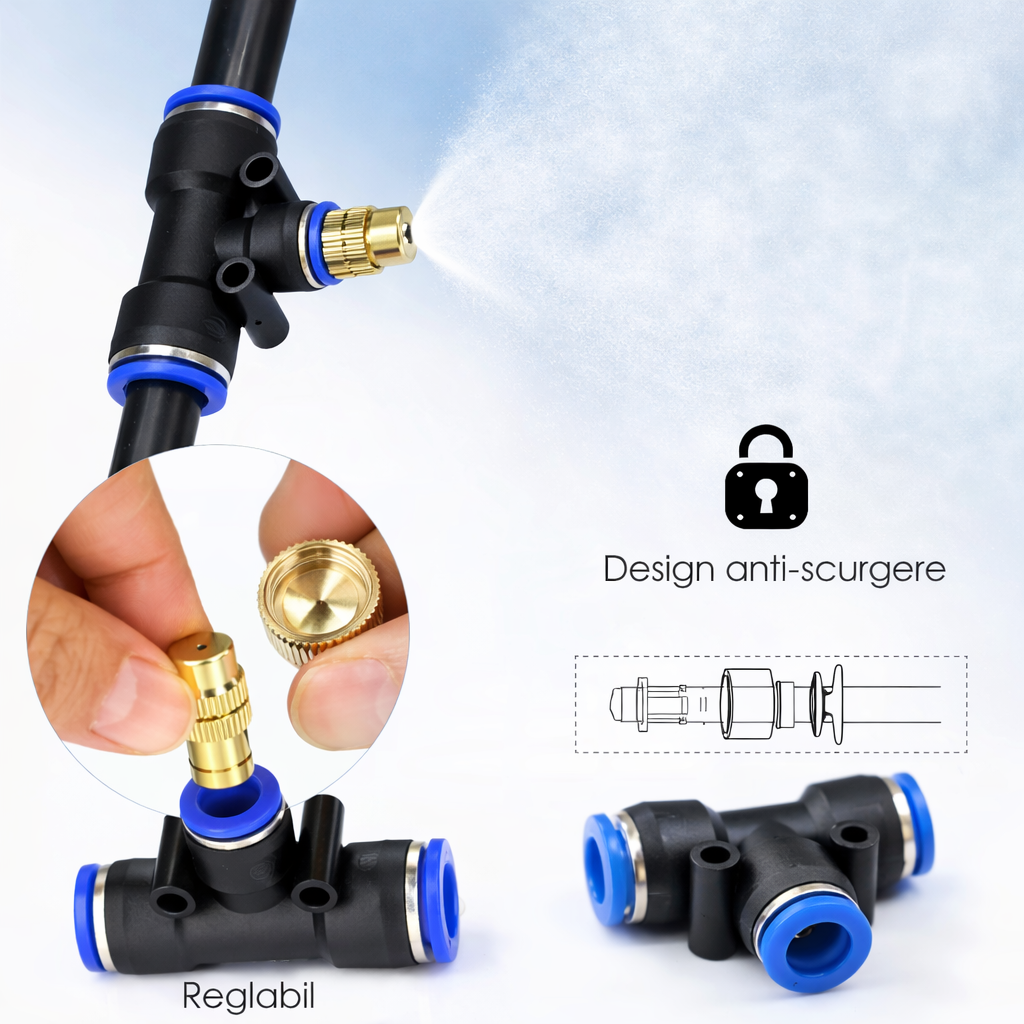 Sistem Profesional de Pulverizare Apa – 15M Racire Puternica